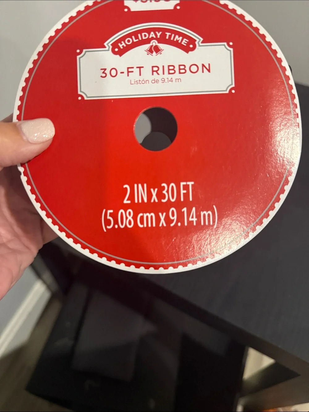 Holiday Time Red Ribbon Roll